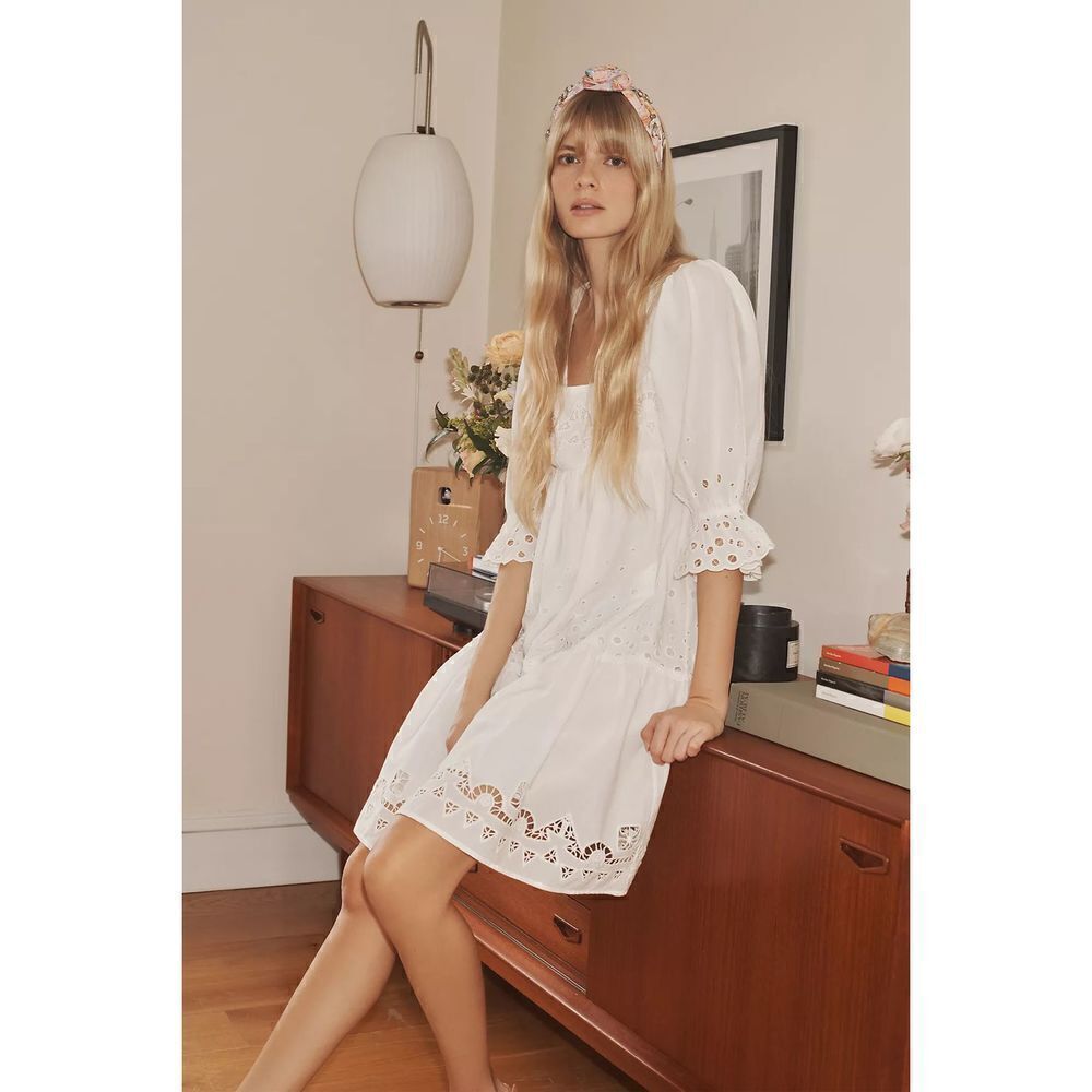 Anthropologie-Audrina Eyeletminidress